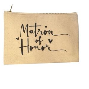 Matron of Honor Canvas Zip Pouch